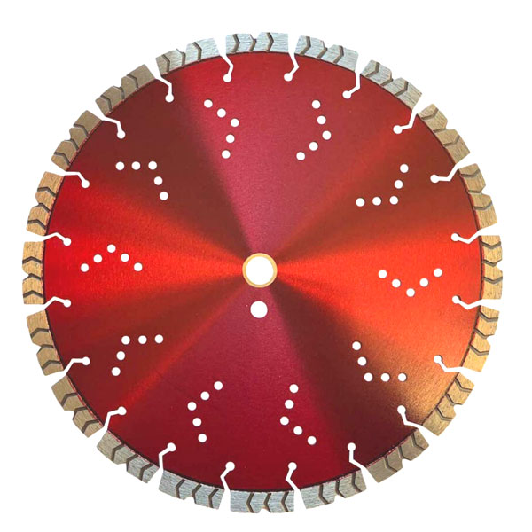 Laser welded diamond saw blade